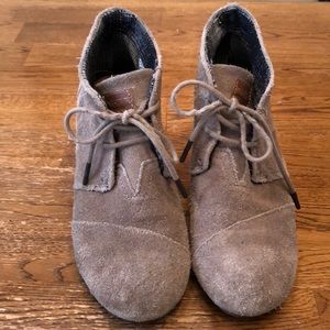 Sand Suede Toms Booties